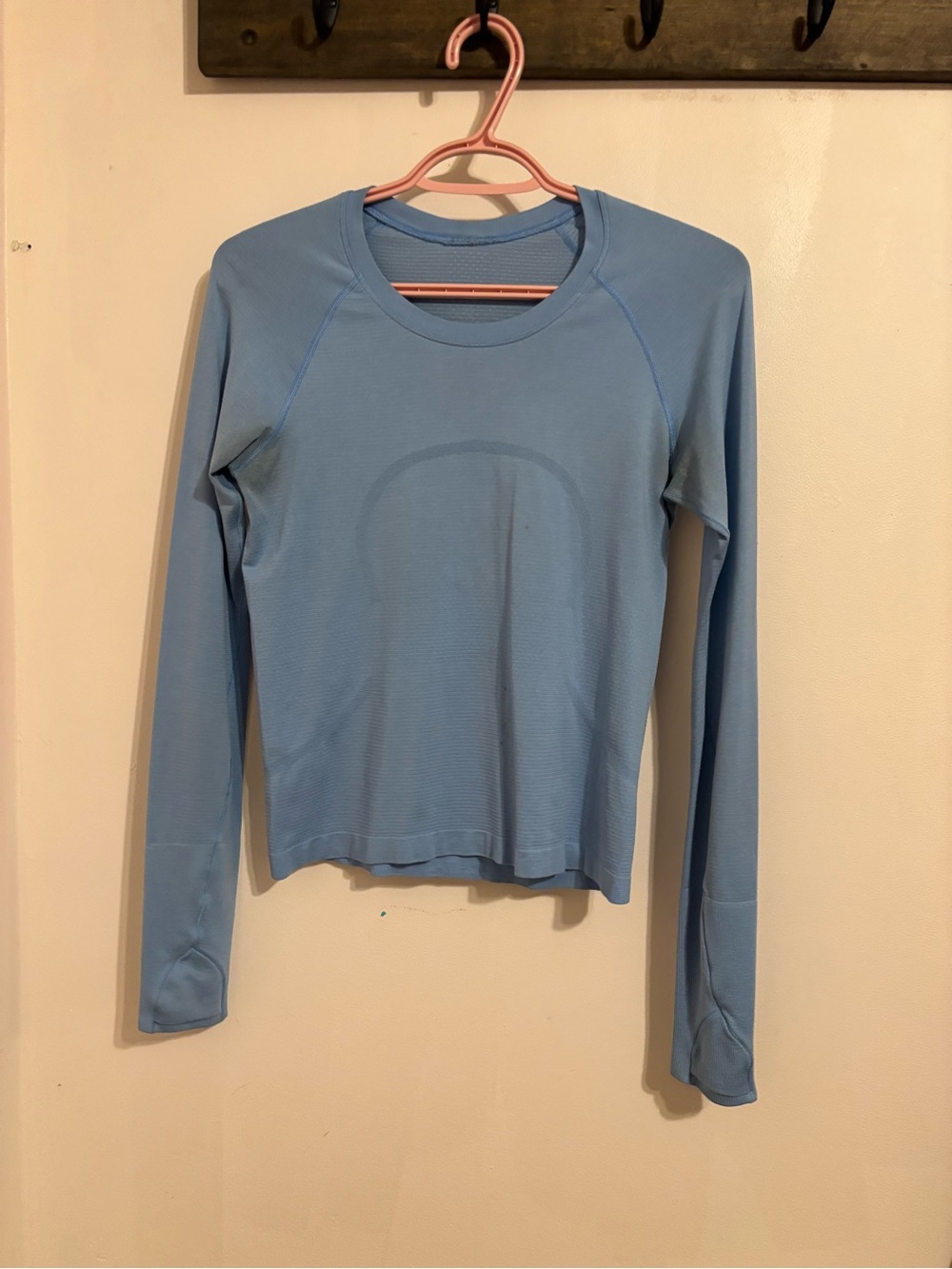 lululemon athletica Light Blue Long Sleeve Performance Tee